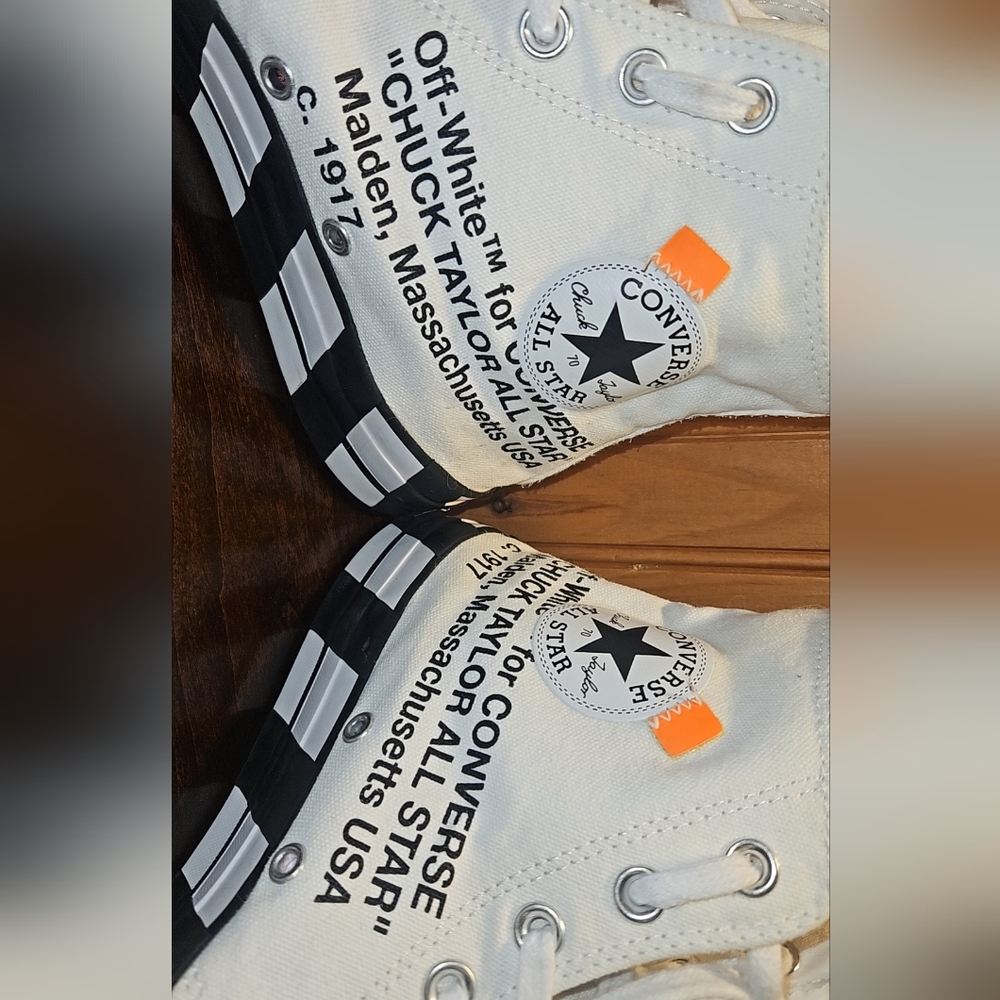 Off-White Coverse Chuck Taylor All Star Unisex Shoes (M11,W13) - Picture 4 of 7